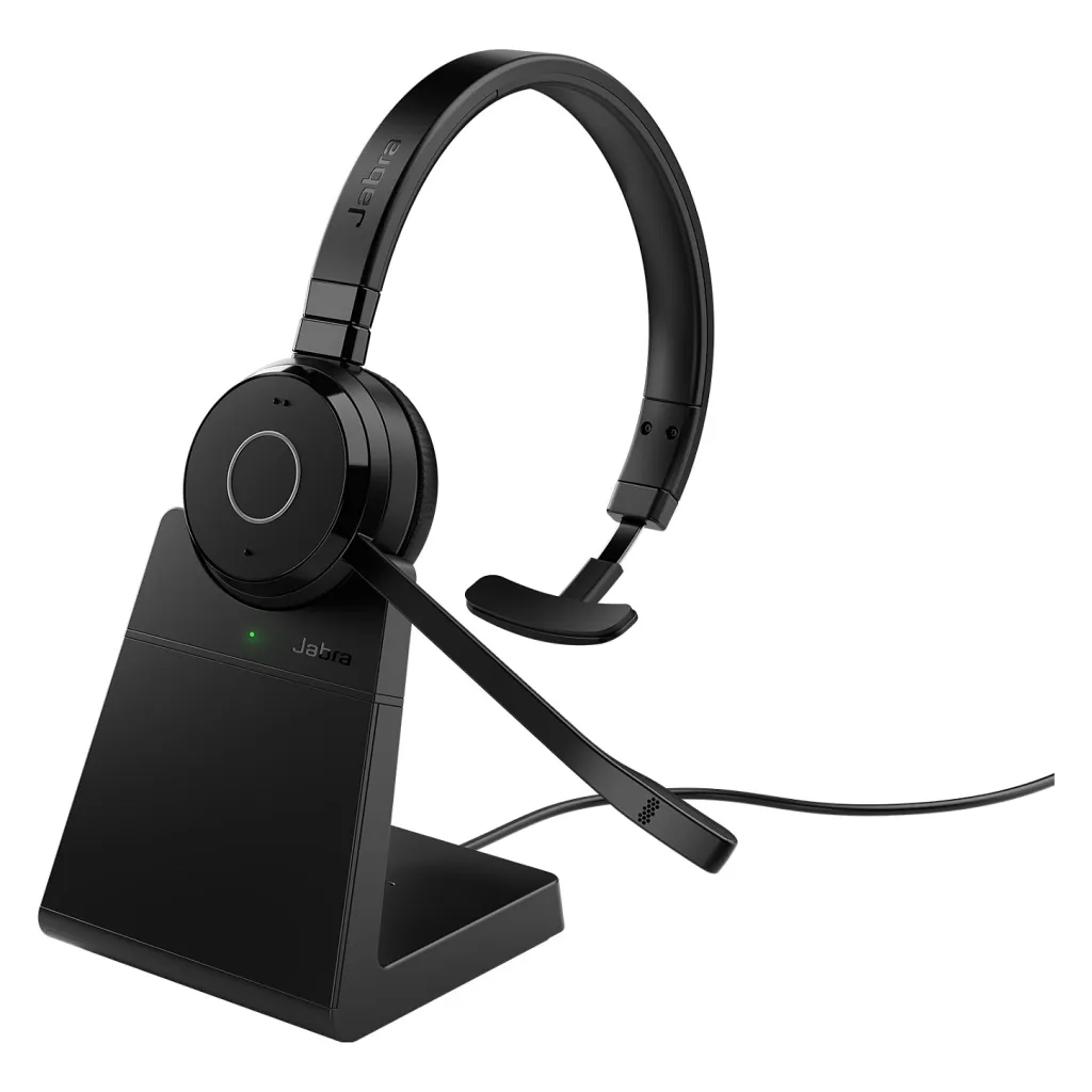 Kufje pa kabllo Jabra Evolve 65 TE MS Mono with Charging Station – Zezë - 1