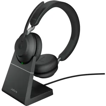 Kufje pa Kabllo Jabra Evolve2 65 UC Stereo with Charging Station / Link380a USB-A – Zezë