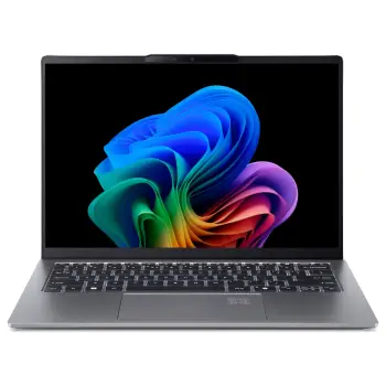 Laptop Acer Swift Go 14 AI OLED SFG14-64-R5X3 / RYZ AI 5-340 / 16GB LPDDR5x / 512GB / 14″ Full HD+ OLED 60Hz / AMD Radeon 840M – Argjend e Errët