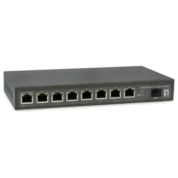 LevelOne 8-Port PoE+ Switch 120W 1x 10G SFP+ Gigabit Unmanaged GEP-0925 Series