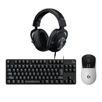 Logitech Combo 1 Maus Gaming Logitech G PRO X2 SUPERSTRIKE Wireless + Kufje Gaming Logitech G Pro X Wired + Tastierë Gaming Logitech G413 TKL SE G Series