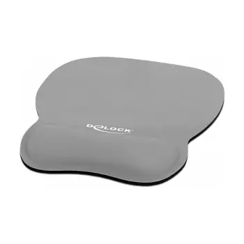 Mauspad DeLock ergonomik me mbështetëse kyçi 245x206x20mm -Gri