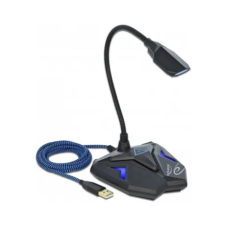 Mikrofon Delock Desktop USB / Gaming Condenser / Gooseneck + Mute Button – Zezë - 1