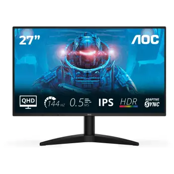 Monitor Gaming AOC Q27B36X / 27″/ Quad HD IPS / LED / 144Hz / 4ms / HDMI+DP – Zezë