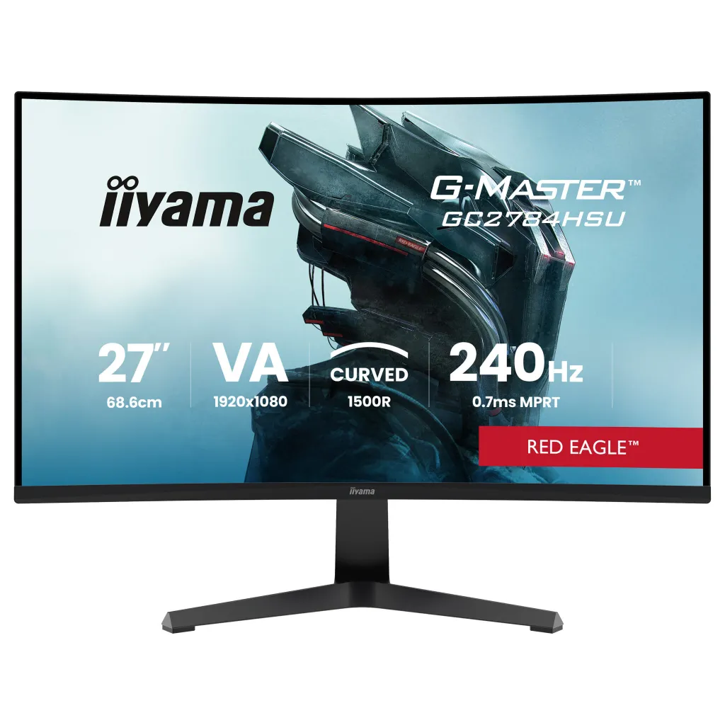 Monitor Gaming iiyama G-Master GC2784HSU-B1 / 27″/ Full HD VA / Curved / 240Hz / 0,7ms / HDMI+DP+USB – Zezë - 1