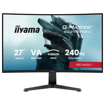 Monitor Gaming iiyama G-Master GC2784HSU-B1 / 27″/ Full HD VA / Curved / 240Hz / 0,7ms / HDMI+DP+USB – Zezë