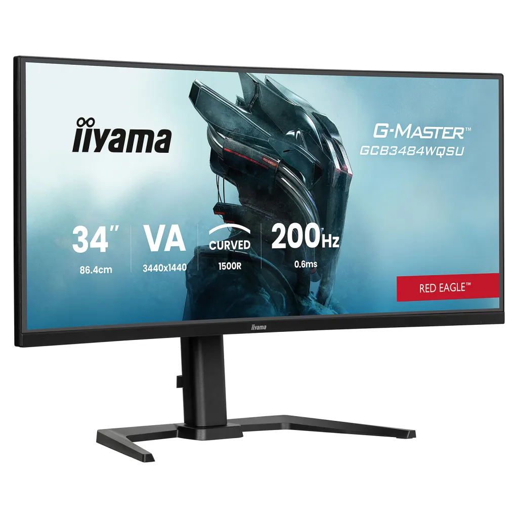 Monitor Gaming iiyama G-Master GCB3484WQSU-B2 / 34″ UWQHD VA Curved / 200Hz / 0.6ms / HDMI+DP – Zezë - 1