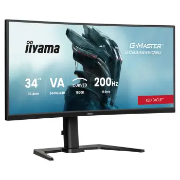 Monitor Gaming iiyama G-Master GCB3484WQSU-B2 / 34″ UWQHD VA Curved / 200Hz / 0.6ms / HDMI+DP – Zezë