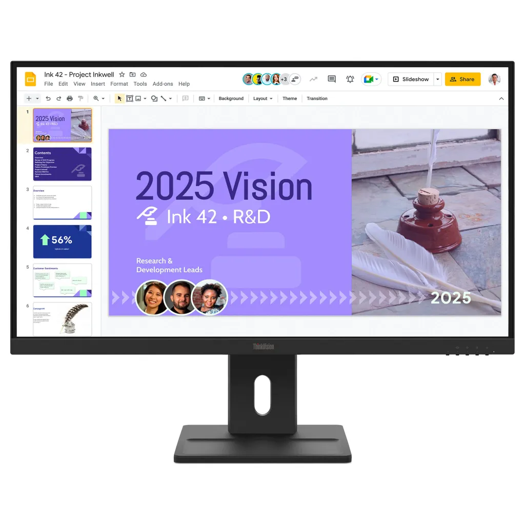 Monitor Lenovo ThinkVision E27Q-40 / 27″/ Quad HD IPS / LCD / 100Hz / 6ms / HDMI+DP – Zezë - 1