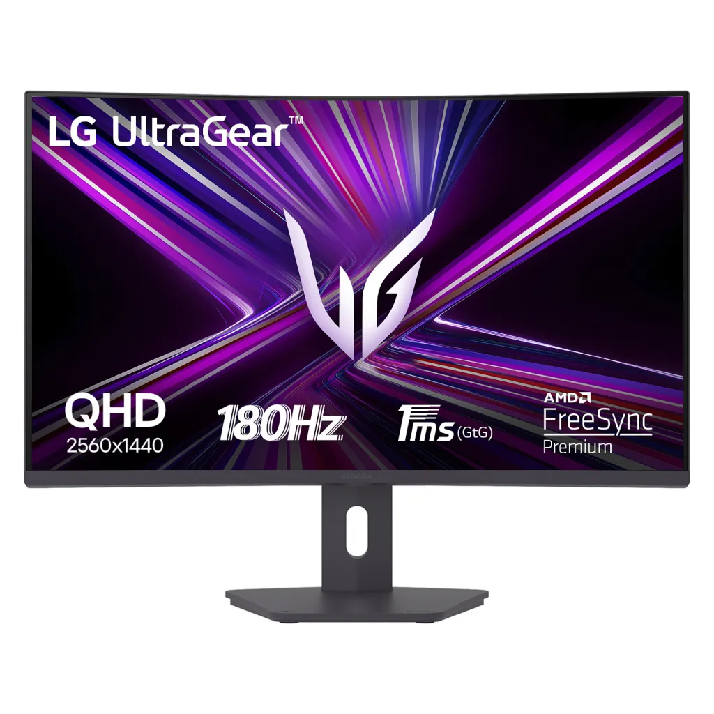 Monitor Gaming LG UltraGear 32G600A-B / 32″/ Quad HD VA / LCD / Curved / 180Hz / 1ms / HDMI+DP – Zezë - 1