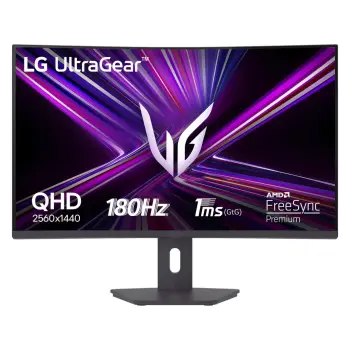 Monitor Gaming LG UltraGear 32G600A-B / 32″/ Quad HD VA / LCD / Curved / 180Hz / 1ms / HDMI+DP – Zezë