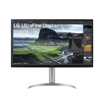 Monitor LG UltraFine 32UQ850V-W / 31.5″/ 4K Ultra HD IPS / LED / 60 Hz / 5 ms / HDMI + DisplayPort + USB – Bardhë