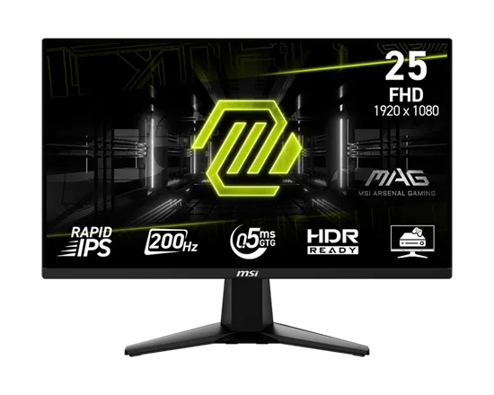 Monitor Gaming MSI MAG 255F E20 / 24.5”/ Full HD Rapid IPS / 200Hz / 0.5ms / HDMI+DP – Zezë - 1