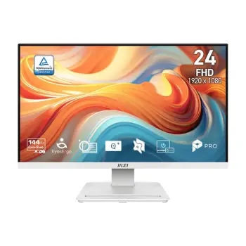 Monitor Gaming MSI PRO MP241W E14V / 23.8″/ Full HD VA AG / 144Hz / 1ms / HDMI+DP – Bardhë