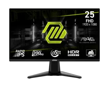 Monitor Gaming MSI MAG 255FDE E20 / 24.5″/ Full HD Rapid IPS / 200Hz / 0.5ms / HDMI+DP – Zezë