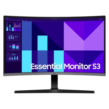 Monitor Samsung Essential S3 LS27D392GAUXEN / 27″/ Full HD VA / LCD / Curved / 100Hz / 4ms / HDMI+VGA – Zezë
