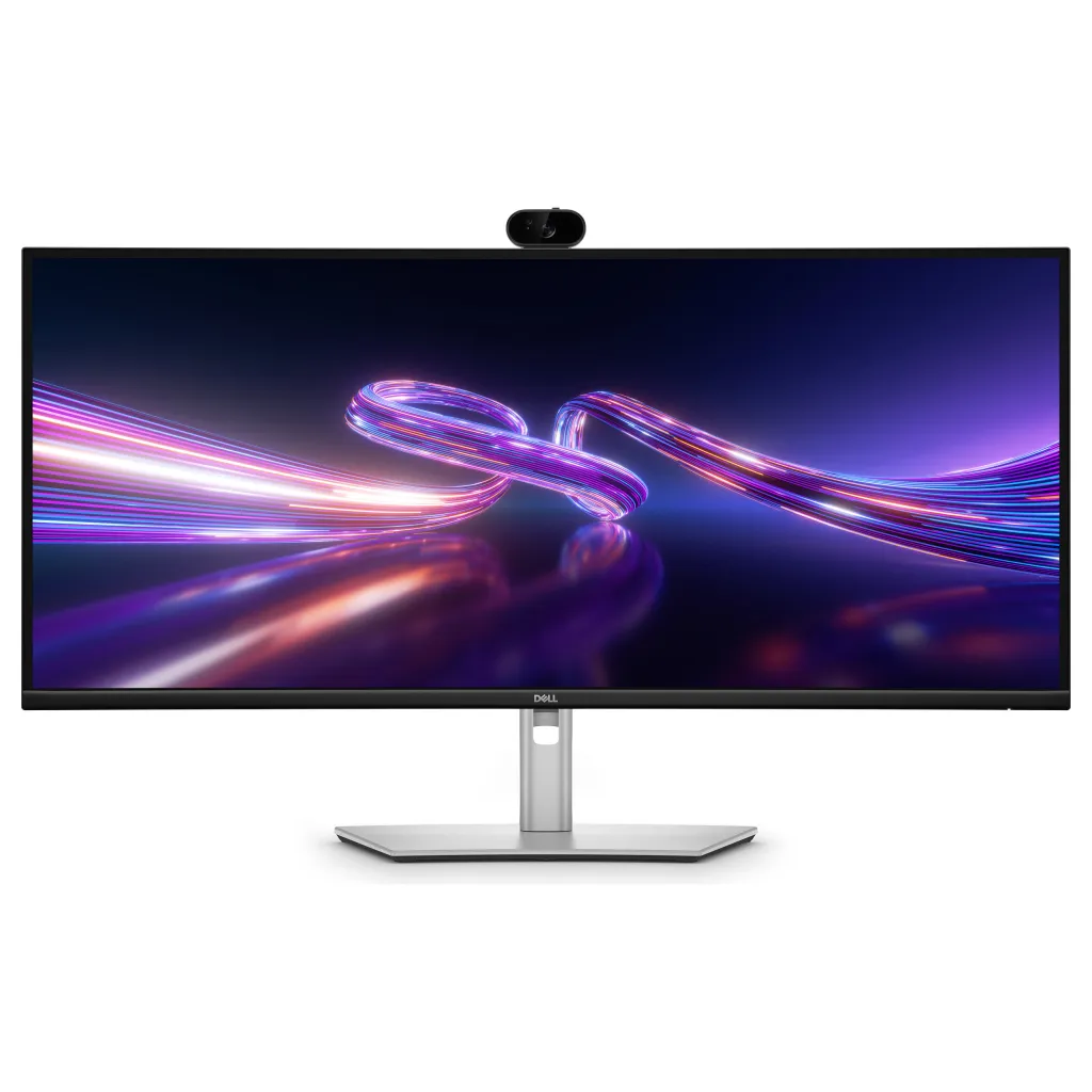 Monitor Konferencash Dell P3426WEV / 34″/ WQHD IPS LCD Curved / 100Hz / 5ms / Webcam / USB-C+DP+HDMI – Zezë/Gri - 1