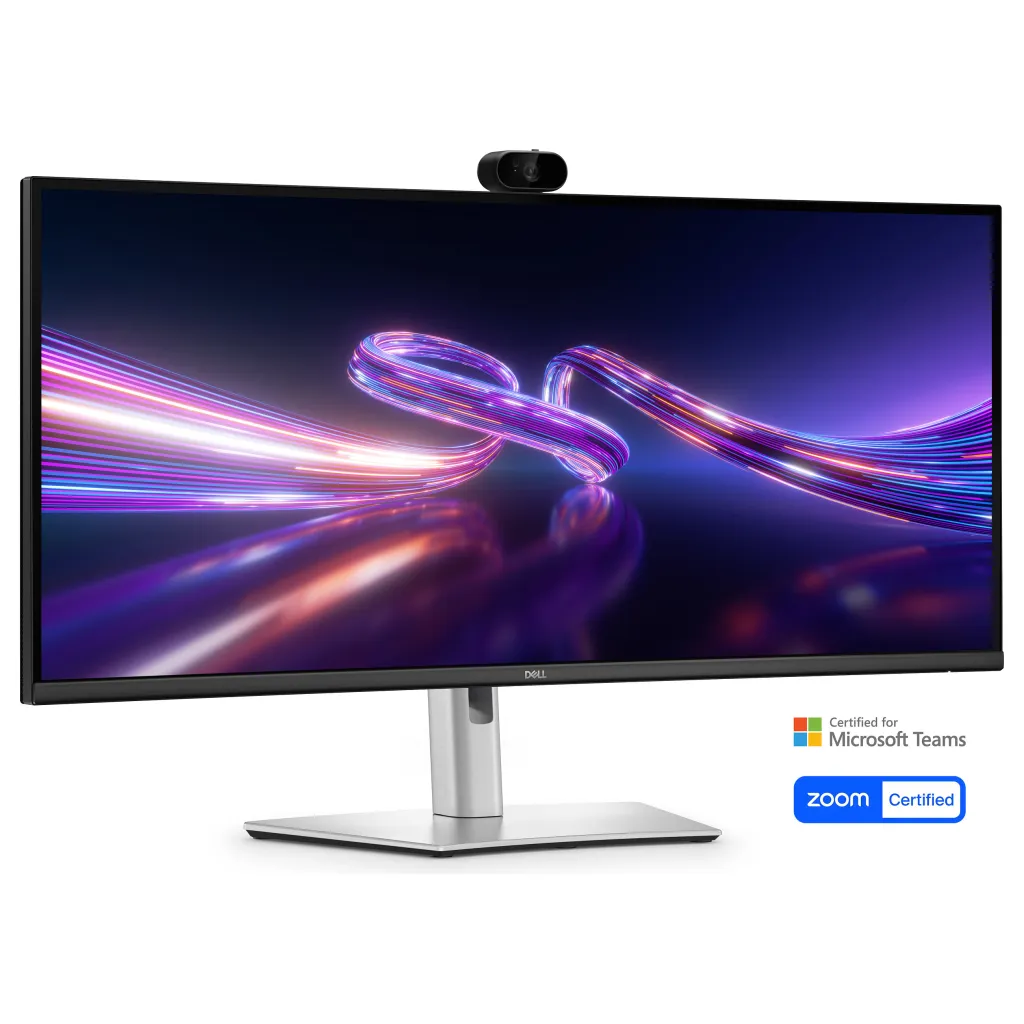 Monitor Konferencash Dell P3426WEV / 34″/ WQHD IPS LCD Curved / 100Hz / 5ms / Webcam / USB-C+DP+HDMI – Zezë/Gri - 2