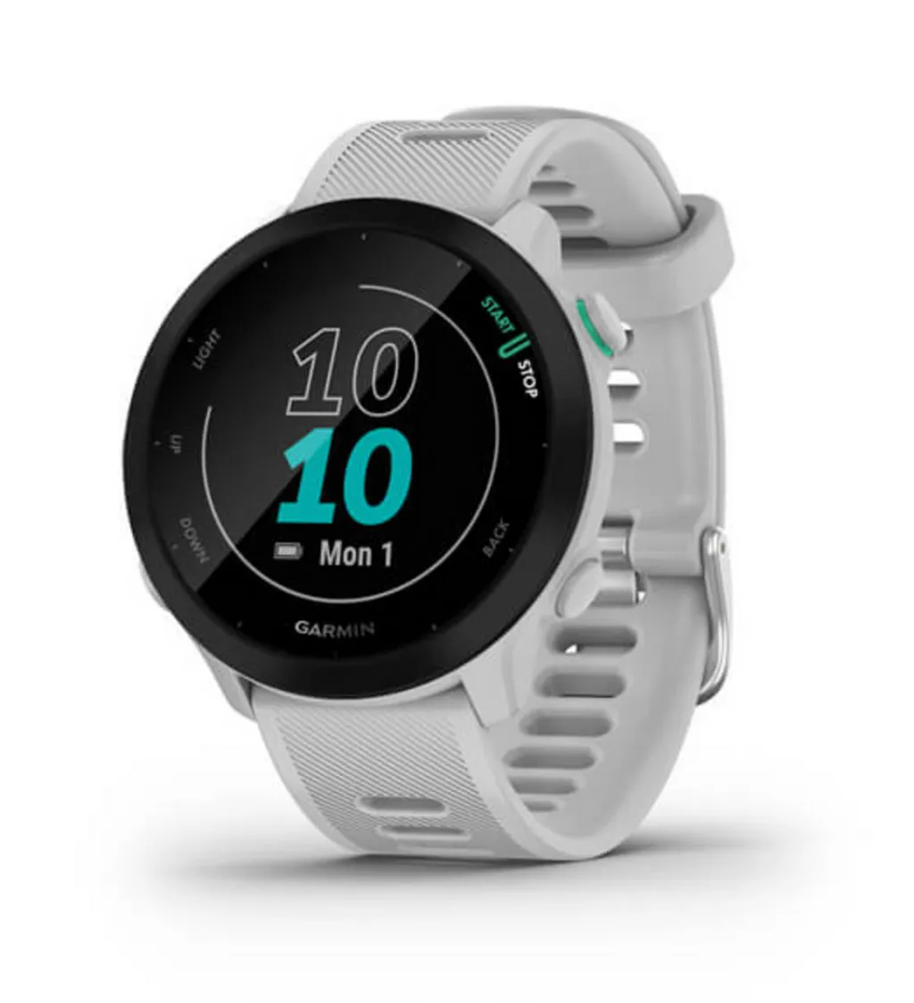 Orë e mençur Garmin Forerunner 55 Whitestone – Bardhë - 1