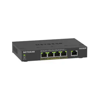 NETGEAR GS305P 5-Port Gigabit PoE+ Unmanaged Switch 63W (300 Series)