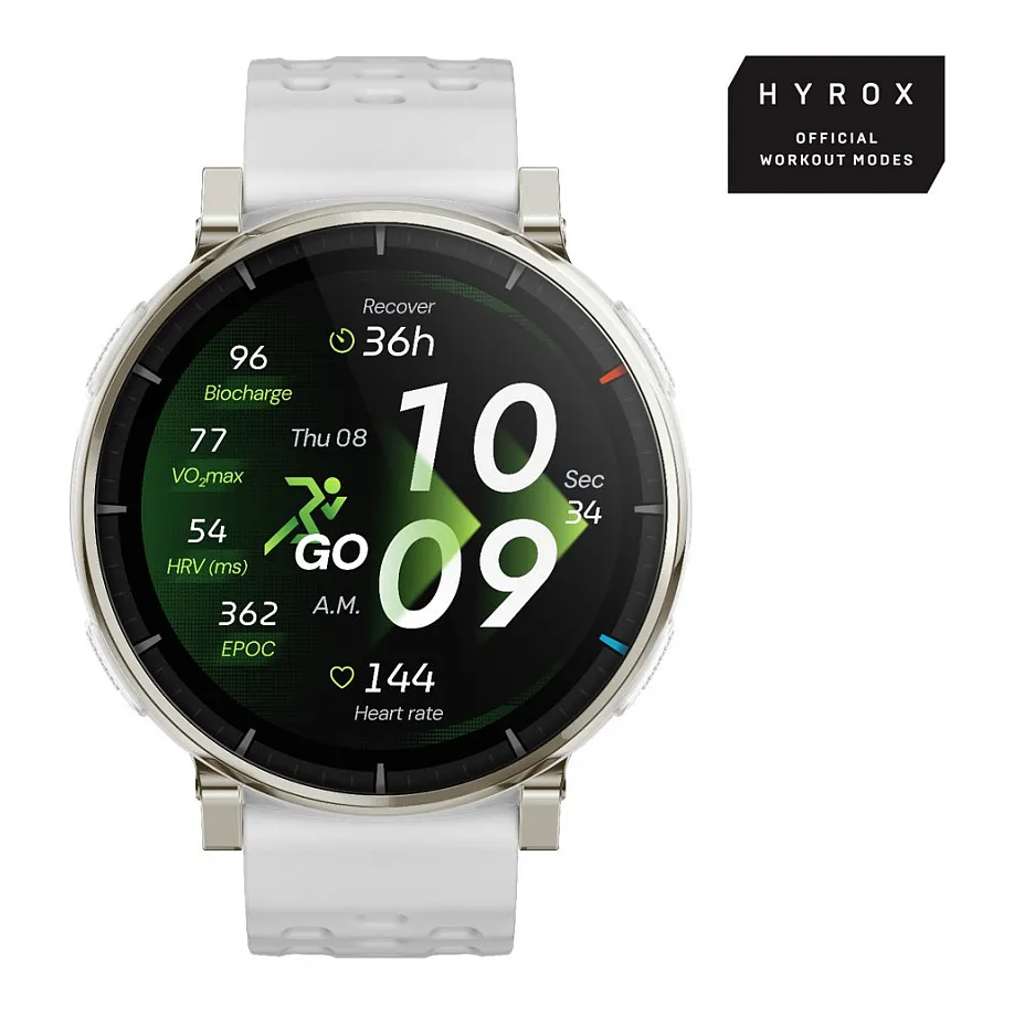 Orë e mençur Amazfit Active 3 Premium / HYROX Mode / 45mm – Bardhë - 1