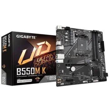 Pllakë Amë AMD Gigabyte B550 mATX AM4 për Ryzen 3000/5000