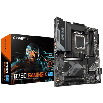 Pllakë Amë Intel Gigabyte B760 Gaming LGA1700 ATX për Intel 12th/13th/14th Gen DDR5