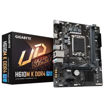 Pllakë Amë Intel Gigabyte H610 LGA1700 mATX për Intel 12th/13th Gen Core DDR4