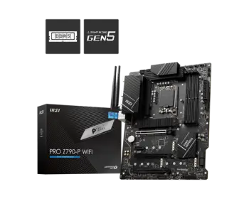 Pllakë Amë Intel MSI PRO Z790-P WIFI LGA1700 ATX me Wi-Fi dhe Bluetooth