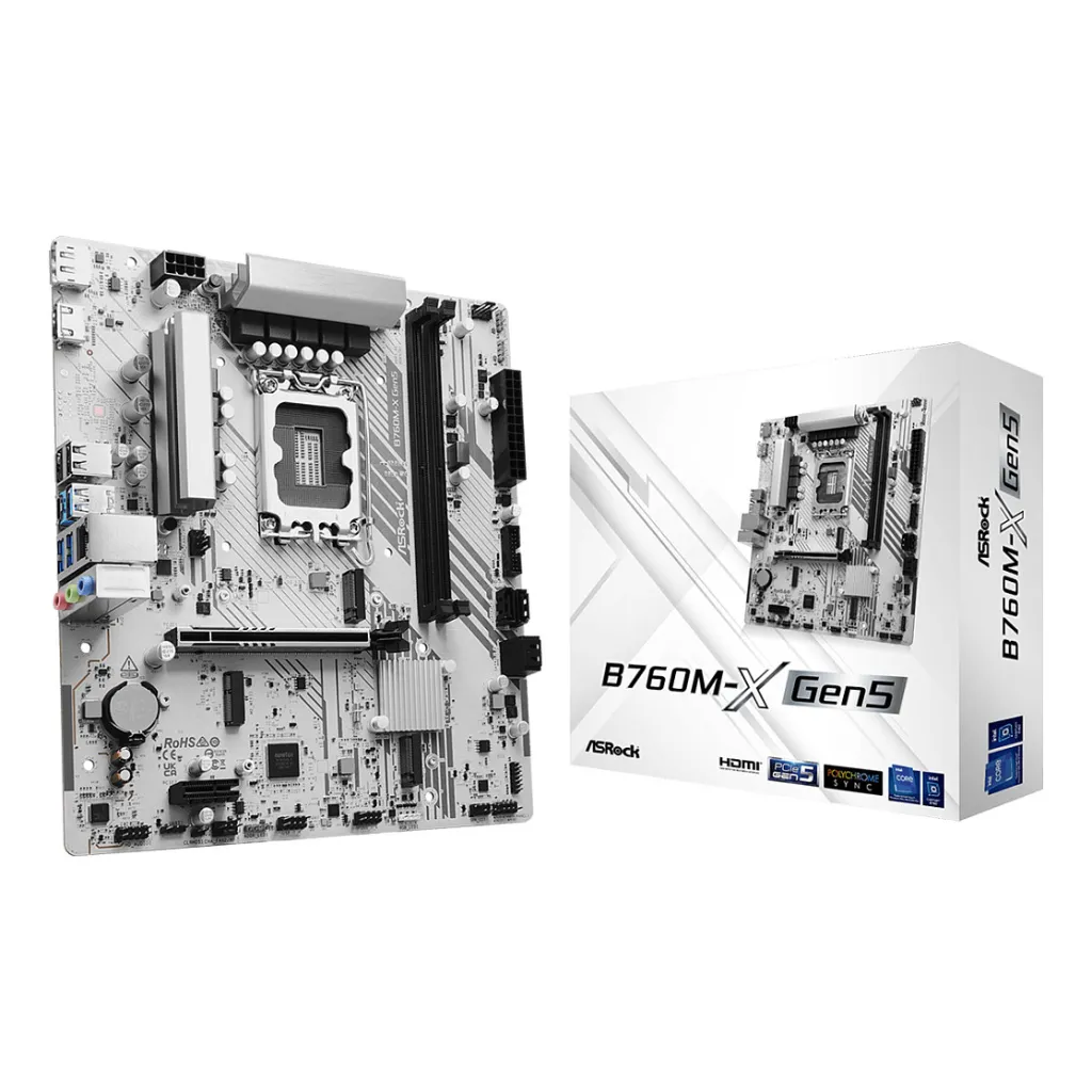 Pllakë Amë Intel ASROCK B760M-X GEN5 Intel S1700 / DDR5 - 4