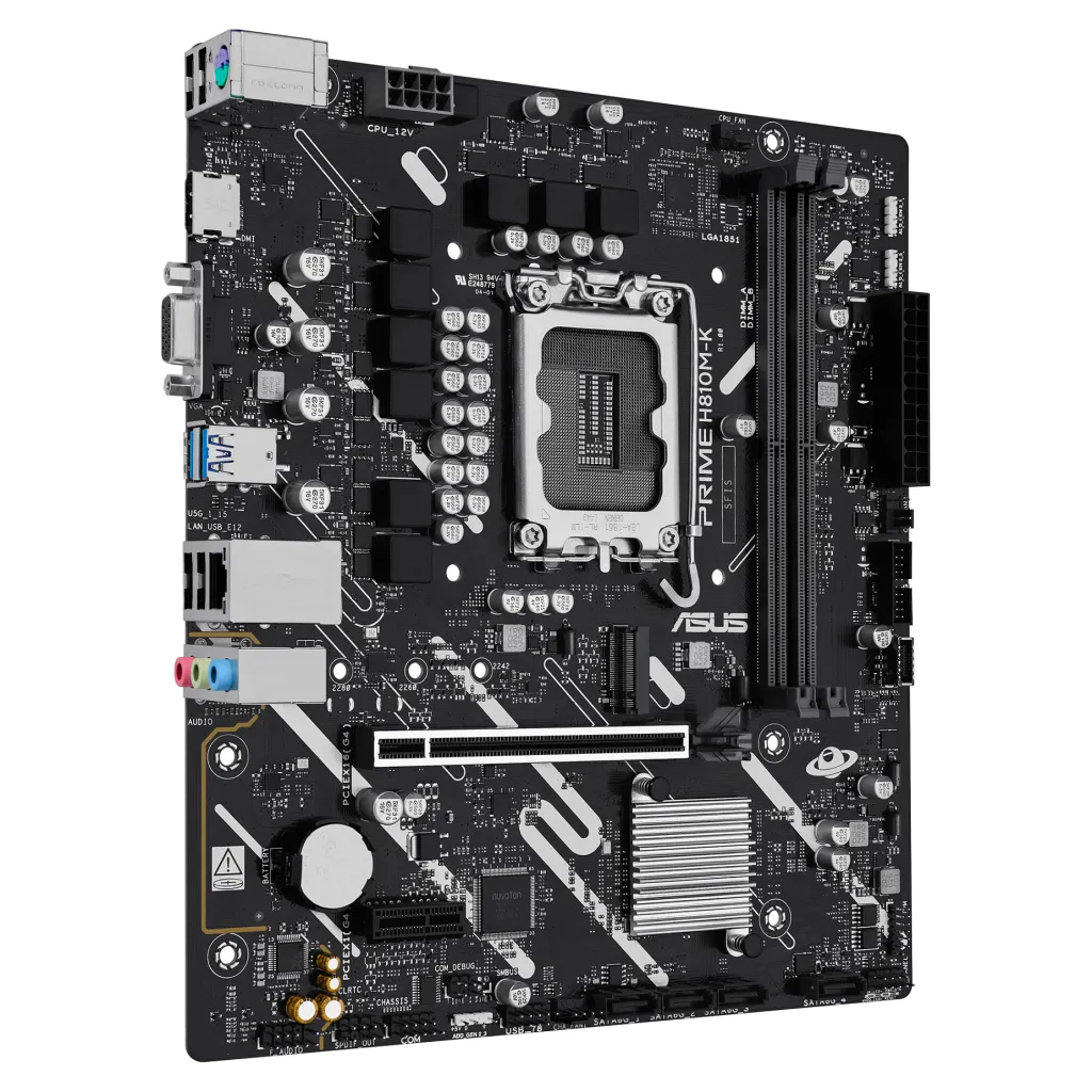 Pllakë Amë Intel ASUS PRIME H810M‑K / LGA1851 / DDR5 / mATX / 4710 - 5