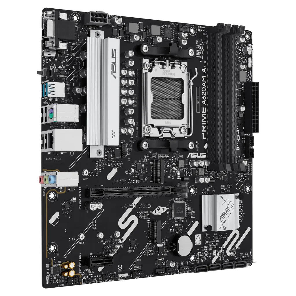 Pllakë Amë MB AMD ASUS PRIME A620AM-A-CSM / AMD Socket AM5 / DDR5 / mATX - 2