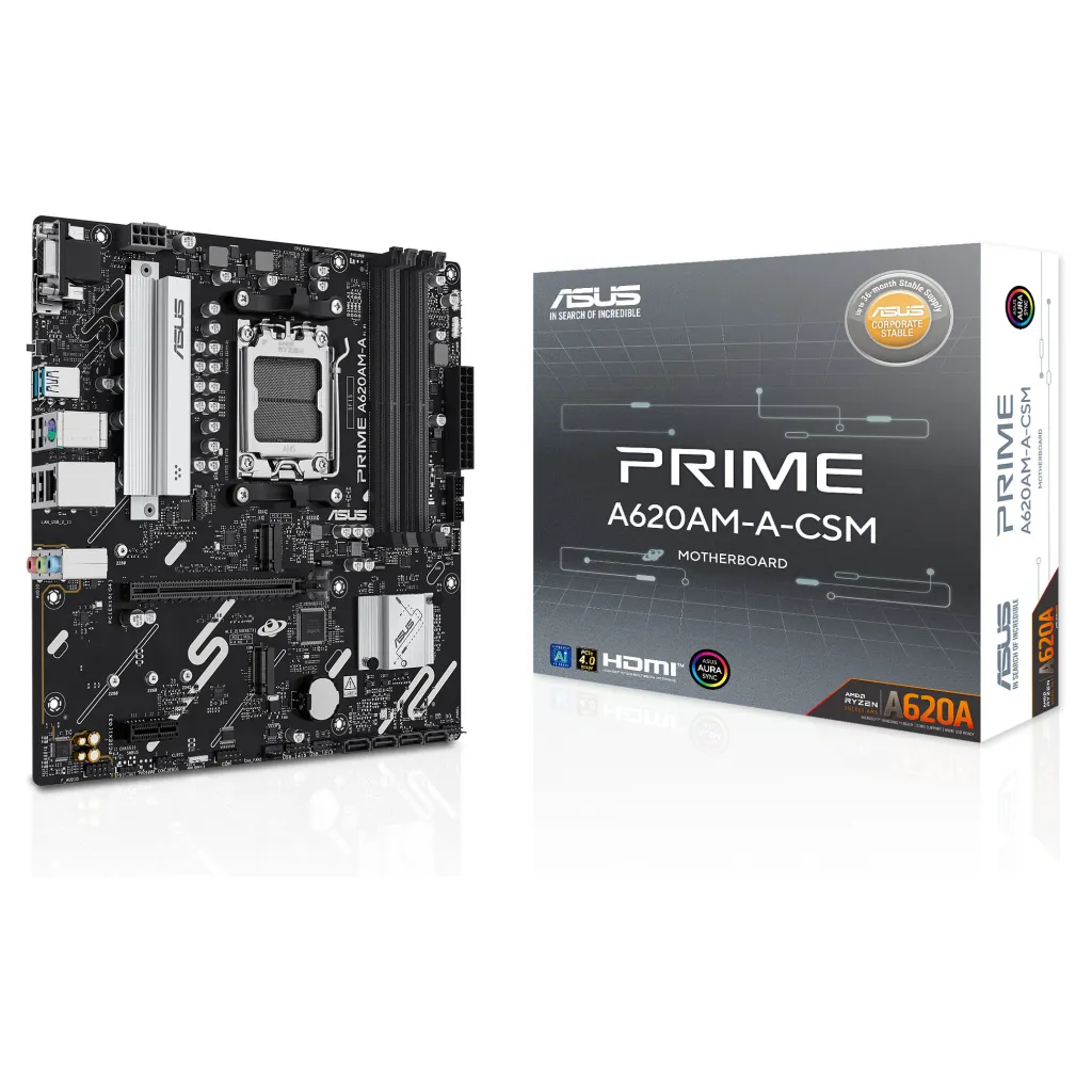 Pllakë Amë MB AMD ASUS PRIME A620AM-A-CSM / AMD Socket AM5 / DDR5 / mATX - 4