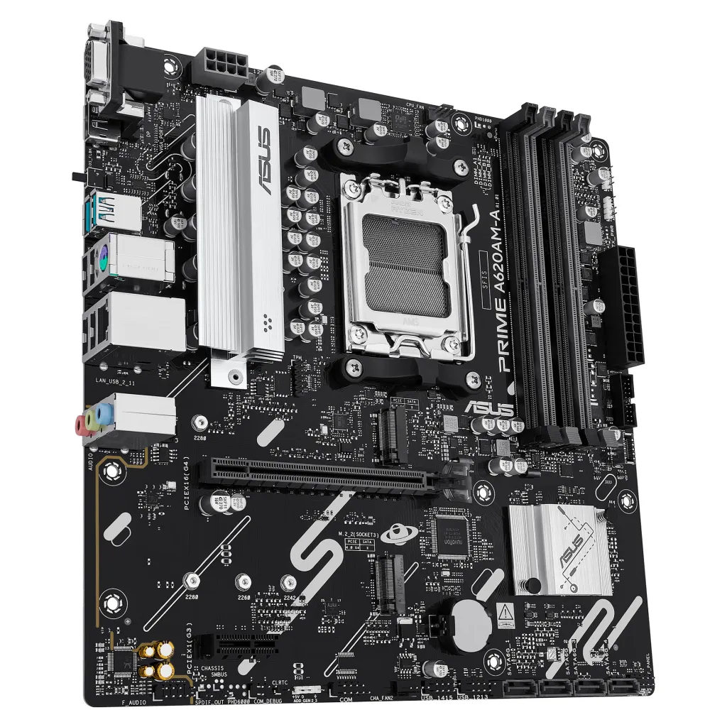 Pllakë Amë MB AMD ASUS PRIME A620AM-A-CSM / AMD Socket AM5 / DDR5 / mATX - 7