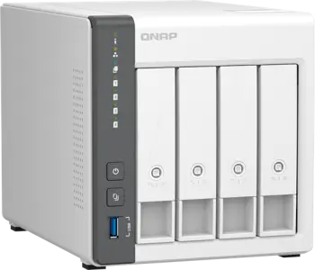 QNAP 4-Bay Tower NAS | ARM Cortex-A55 Quad-Core 2.0GHz | 4GB RAM | 2.5GbE | Home & SMB Storage