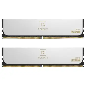 RAM Memorie DDR5 Team Group DIMM 6000 / 64GB / 2×32GB / Dual‑Kit / CL34 / T‑CREATE EXPERT / Intel XMP & AMD EXPO – Bardhë