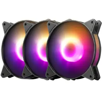 Set Ventilatorësh Darkflash C6 3-in-1 / 120mm ARGB – Zezë