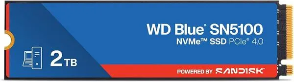 SSD të Brendshme SanDisk WD Blue SN5100 / 2TB / M.2 2280 / PCIe Gen4 NVMe - 1