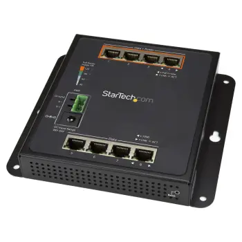 StarTech CS101-8FP 8-Port Gigabit PoE+ Switch 110W Managed Industrial Wallmount 2x SFP