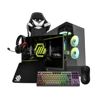 SUMMER BUNDLE SERIES 6 / Ryzen 7 7800X3D / 16GB DDR5 / 500GB / RTX 5060 8GB + MSI MAG 255XF, 24.5″ Full HD IPS 300Hz + MK14 + G Pro X Superlight + HyperX Cloud III + DJ2319F + Mauspad