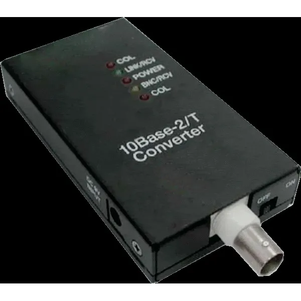 Switch ALLNET ALL0500v3 Media Converter – 10BASE-T (RJ45) to 10BASE2 (BNC), 12V DC Power Supply - 1