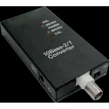 Switch ALLNET ALL0500v3 Media Converter – 10BASE-T (RJ45) to 10BASE2 (BNC), 12V DC Power Supply