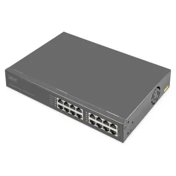 Switch DIGITUS / 16‑Port Gigabit / PoE+ Injector / 250W