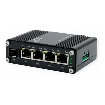 Switch EXSYS EX‑62030MPoE‑SFP / Mini / 5+1 Port Gigabit / PoE+ / Web Managed