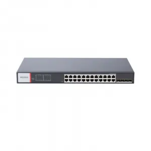 Switch HIKVISION DS‑3T1528HP‑SI‑24P4F / Industrial PoE / 24x Gigabit + 4x SFP - 1