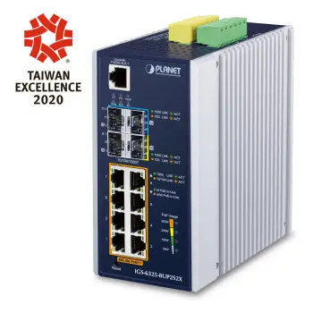 Switch Planet IGS-6325-8UP2S2X Industry L3 8-Port PoE 2xSPF 2xSPF+ Managed Ethernet