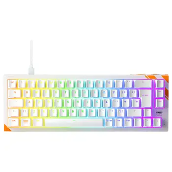 Tastierë Gaming K5 Pro TMR Compact Wired / QWERTY – Bardhë