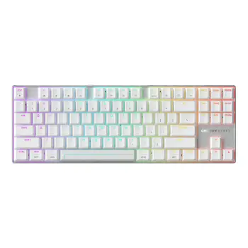 Tastierë Gaming Cherry XTRFY MX 8.2 Pro TMR / Wired & Wireless / QWERTY / US Language – Bardhë