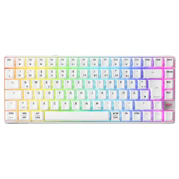 Tastierë Gaming K33 Compact FS / Wireless / QWERTZ / German Language – Bardhë