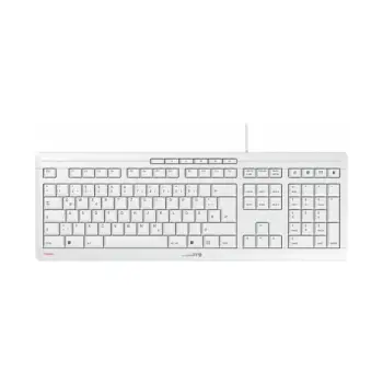 Tastierë me kabllo Cherry STREAM Keyboard / QWERTZ / Hungarian Language – Bardhë